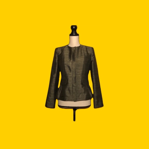 Burberry Jackets & Blazers - BURBERRY Army-inspired metallic vintage blazer